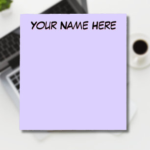 Pastel Lilac Unique Personalised Teacher Gifts Notepad