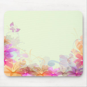 Pastel Lilies Wedding Mouse Mat