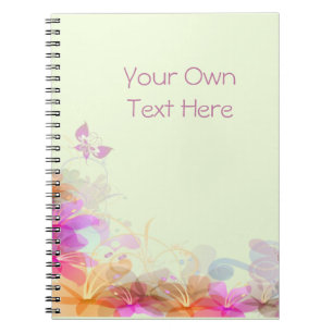 Pastel Lilies Wedding Notebook
