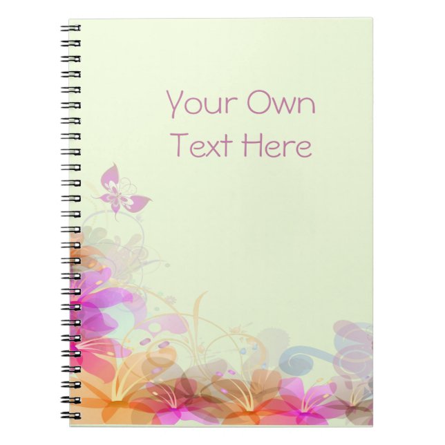 Pastel Lilies Wedding Notebook (Front)