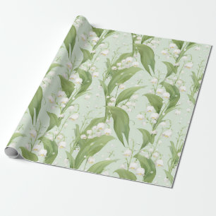 Pastel Lily of the Valley Spring Floral Wrapping Paper