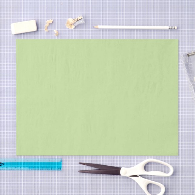 Pastel Lime Green Solid Colour  Tissue Paper (Craft)