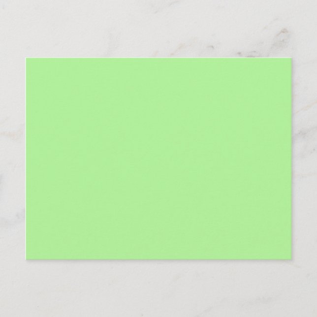 Pastel Lime Sherbet Blank Postcard (Front)