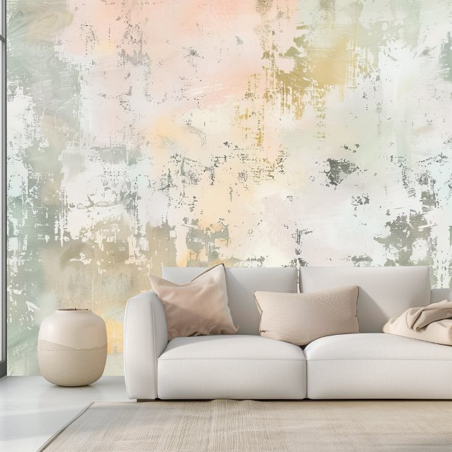 Pastel Limewash Abstract Print Wallpaper (Creator Uploaded)
