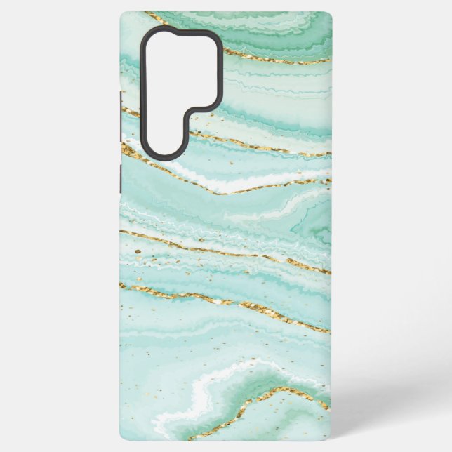 Pastel liquid abstract marble samsung galaxy s22 ultra case (Back)