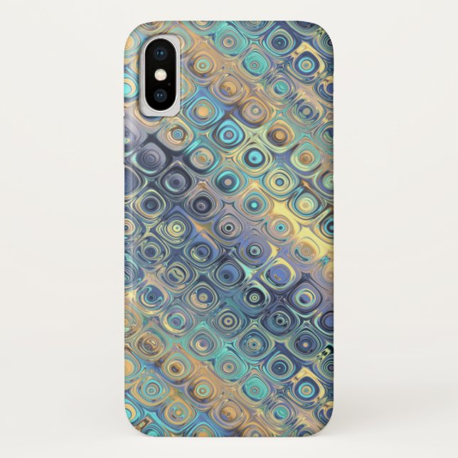 Pastel Liquid Dots Abstract Pattern Case-Mate iPhone Case (Back)