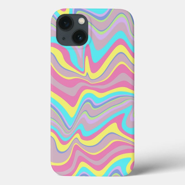 Pastel Liquify Waves Case-Mate iPhone Case (Back)