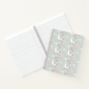 Pastel Llama Pattern Notebook