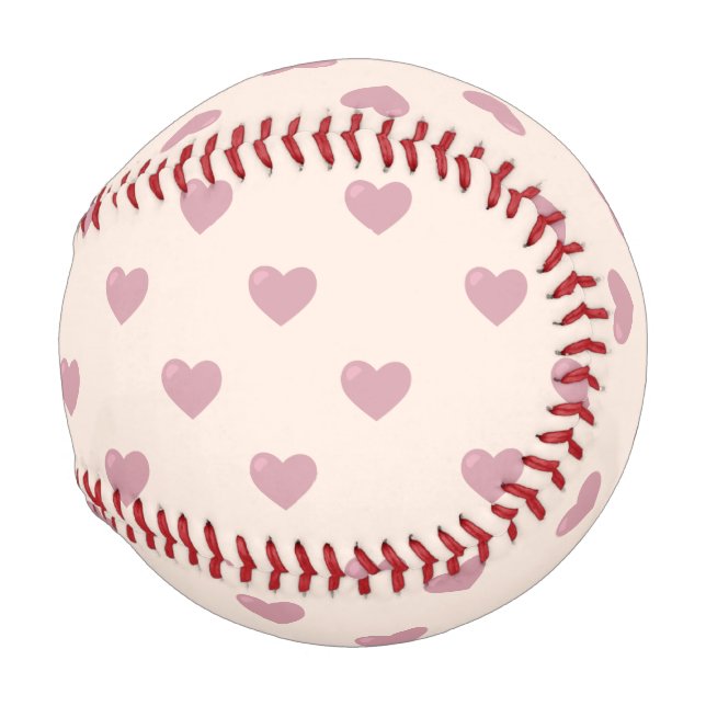 Pastel Love Hearts Baseball (Front Right)