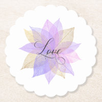 *~*  Pastel LOVE INTENTION COASTER EMOTO Leaves