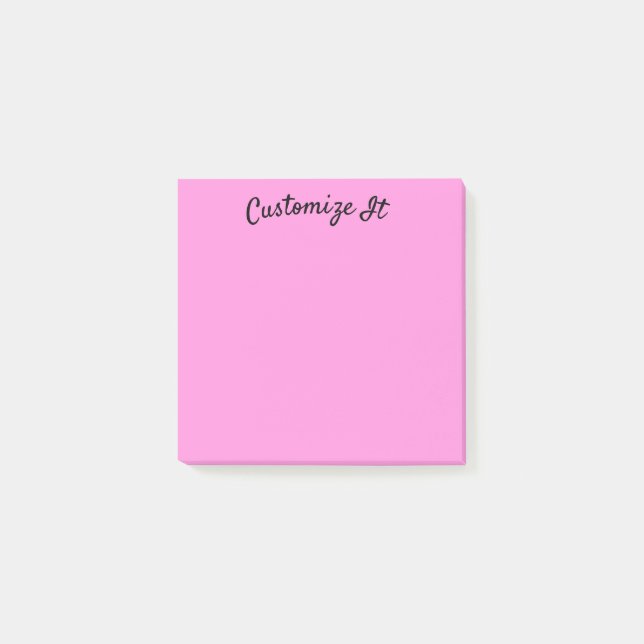 Pastel Love Pink Post-it Notes (Front)
