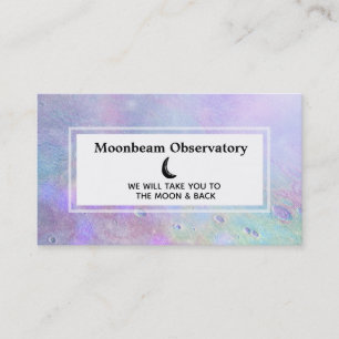 *~* Pastel Lunar Surface Moon Business Card