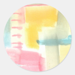 Pastel Luxe I Classic Round Sticker
