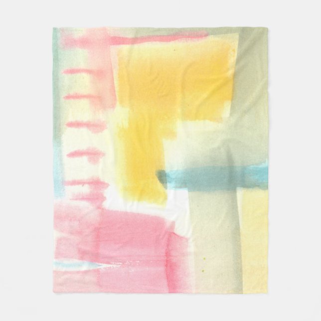 Pastel Luxe I Fleece Blanket (Front)
