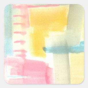 Pastel Luxe I Square Sticker