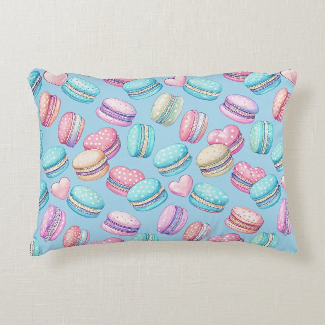 Pastel Macaron Accent Pillow (Front)
