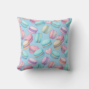 Pastel Macaron Throw Pillow 