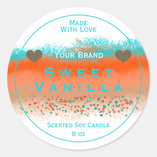 Pastel  Made With Love Product Packaging Label   (Front)