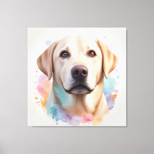 Pastel Magical Labrador Retriever Artwork Canvas Print