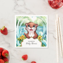 Pastel Magical Otter Baby Shower