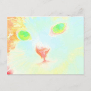 Pastel Maine Coon Cat Image - Postcard