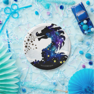  Pastel Majestic Dragon Birthday Paper Plate