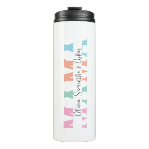 Pastel “MAMA” Personalised Thermal Tumbler