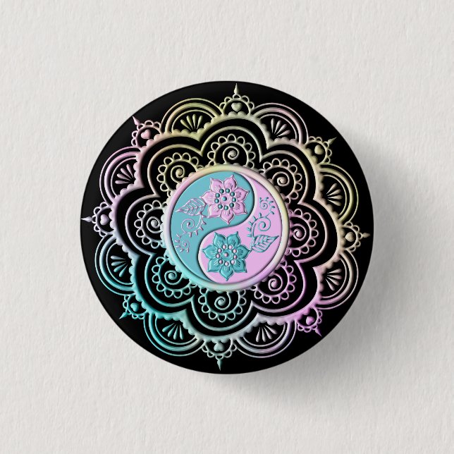 Pastel Mandala 3 Cm Round Badge (Front)