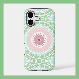 Pastel Mandala in Mint and Pink