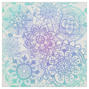 Pastel Mandala Pattern Fabric