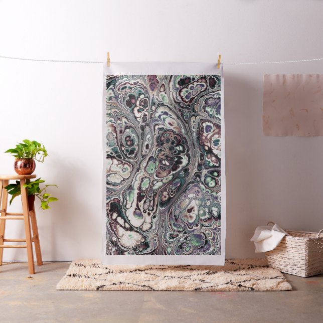 Pastel Marble Bloom Mosaic Fabric (In Situ)