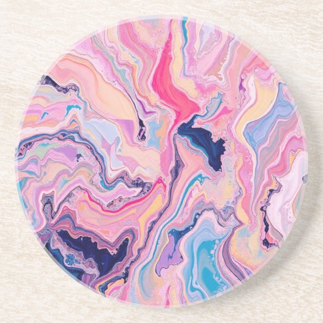  Pastel Marble Dream Coaster (Front)