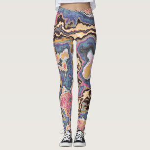 Pastel Marble Geode Dreams Leggings