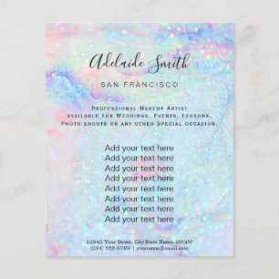 pastel marble glitter texture Flyer