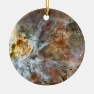 Pastel Marble in the Carina Nebula Ceramic Tree Decoration