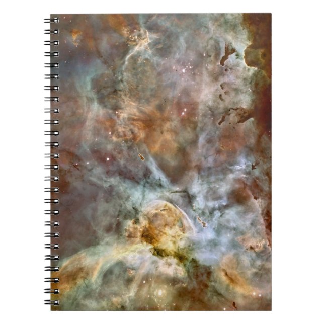 Pastel Marble in the Carina Nebula Notebook (Front)