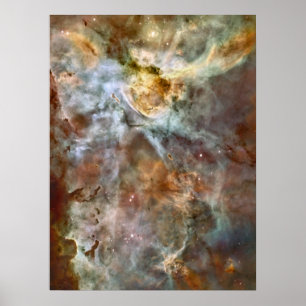 Pastel Marble in the Carina Nebula Poster