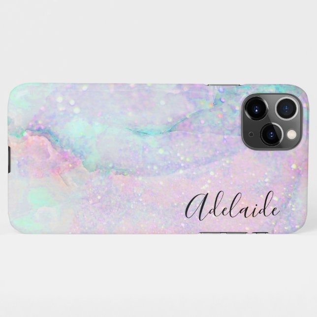 pastel marble iPhone case (Back Horizontal)