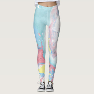Pastel Marble Leggings