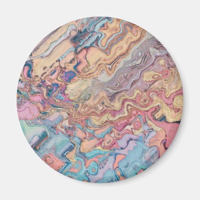 Pastel Marble Magnet (Front)