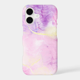 Pastel Marble Phone Case with Gold Vein