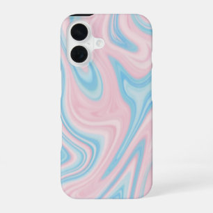 "Pastel Marble Swirl iPhone 16 Slim Fit Case - Sof