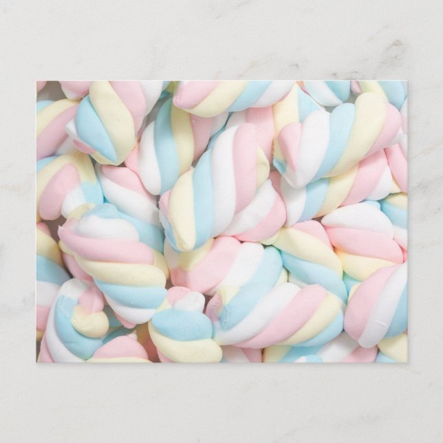 Pastel Marshmallow Postcard (Front)