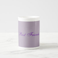 Pastel Mauve Best Friends China Mug