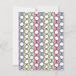 Pastel MCM Colourful Lines Card