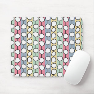 Pastel MCM Colourful Lines  Mouse Mat