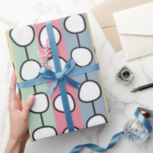 Pastel MCM Colourful Lines  Wrapping Paper