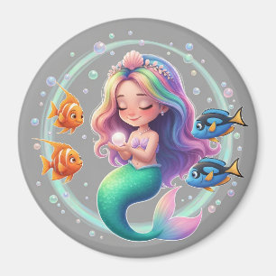 Pastel Mermaid Magic Magnet
