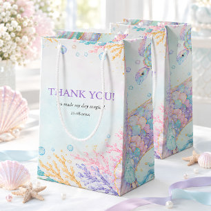 Pastel Mermaid Shellabration Birthday Small Gift Bag