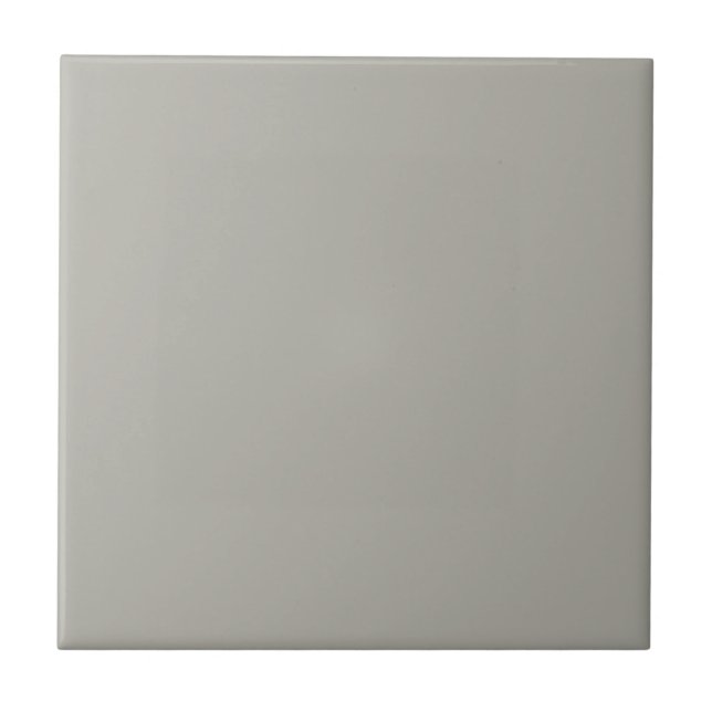 Pastel Mid Grey Taupe Solid Colour Tile (Front)